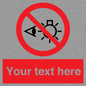 PP12670: Custom Prohibition: Do not stare at light source