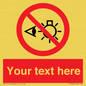 PP12670: Custom Prohibition: Do not stare at light source