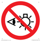 PP12692: Prohibition: Do not stare at light source