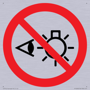 PP12692: Prohibition: Do not stare at light source
