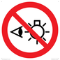 PP12692: Prohibition: Do not stare at light source
