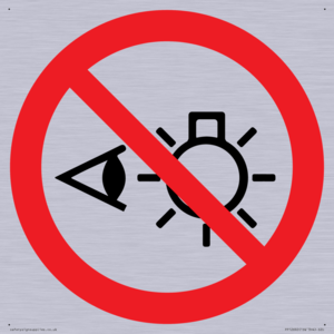 PP12692: Prohibition: Do not stare at light source