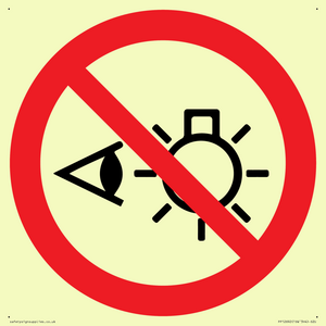 PP12692: Prohibition: Do not stare at light source