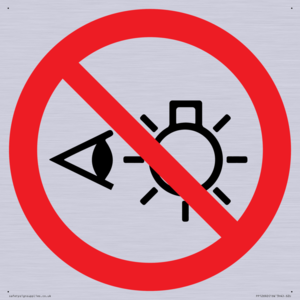 PP12692: Prohibition: Do not stare at light source