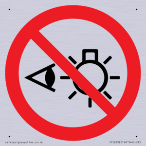 PP12692: Prohibition: Do not stare at light source