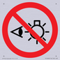 PP12692: Prohibition: Do not stare at light source