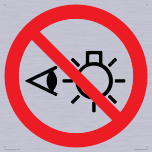 PP12692: Prohibition: Do not stare at light source