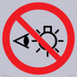PP12692: Prohibition: Do not stare at light source