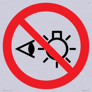 PP12692: Prohibition: Do not stare at light source