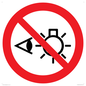 PP12692: Prohibition: Do not stare at light source