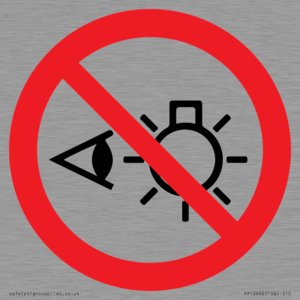 PP12692: Prohibition: Do not stare at light source