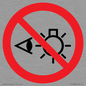 PP12692: Prohibition: Do not stare at light source