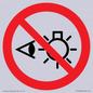 PP12692: Prohibition: Do not stare at light source