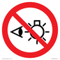 PP12692: Prohibition: Do not stare at light source