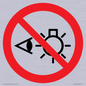 PP12692: Prohibition: Do not stare at light source