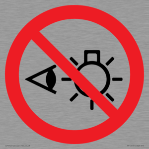 PP12692: Prohibition: Do not stare at light source