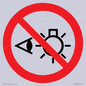 PP12692: Prohibition: Do not stare at light source