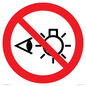 PP12692: Prohibition: Do not stare at light source