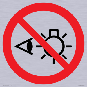 PP12692: Prohibition: Do not stare at light source