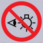 PP12692: Prohibition: Do not stare at light source