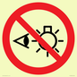 PP12692: Prohibition: Do not stare at light source