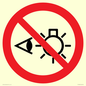 PP12692: Prohibition: Do not stare at light source