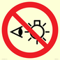 PP12692: Prohibition: Do not stare at light source