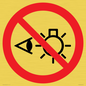 PP12692: Prohibition: Do not stare at light source