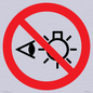 PP12692: Prohibition: Do not stare at light source