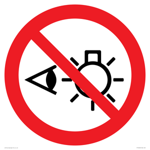 PP12692: Prohibition: Do not stare at light source