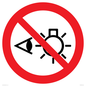 PP12692: Prohibition: Do not stare at light source