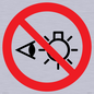PP12692: Prohibition: Do not stare at light source