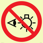 PP12692: Prohibition: Do not stare at light source