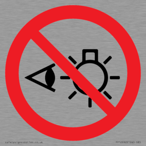 PP12692: Prohibition: Do not stare at light source