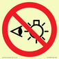 PP12692: Prohibition: Do not stare at light source