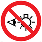PP12692: Prohibition: Do not stare at light source