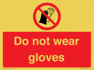 PP1358: Do not wear gloves