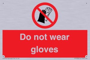PP1358: Do not wear gloves
