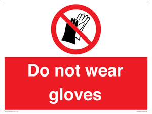 PP1358: Do not wear gloves
