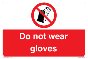 PP1358: Do not wear gloves