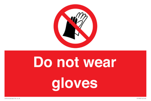 PP1358: Do not wear gloves