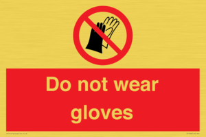 PP1358: Do not wear gloves