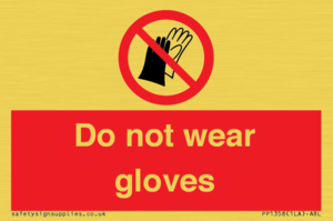 PP1358: Do not wear gloves