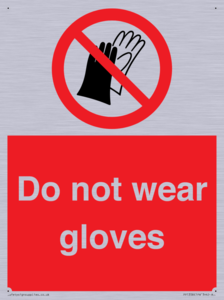 PP1358: Do not wear gloves