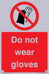 PP1358: Do not wear gloves