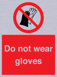 PP1358: Do not wear gloves