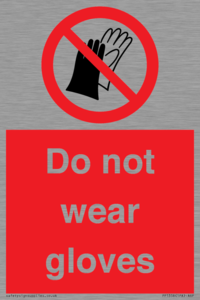 PP1358: Do not wear gloves