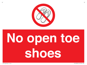 PP16769: No Open toe shoes