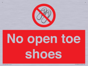 PP16769: No Open toe shoes