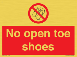 PP16769: No Open toe shoes